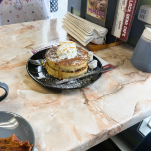 Pancakes served at Lil’ Black Bear Café in Pigeon Forge